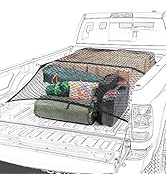 Truck Bed Net, Highly Elastic Cargo Net for Pickup Truck Bed, Stretchable Mesh Organizer for Pick...