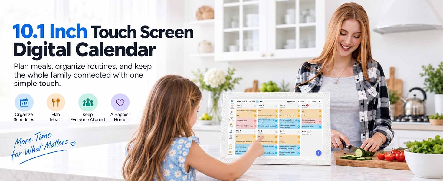 10.1 Inch Touch Screen Digital Calendar