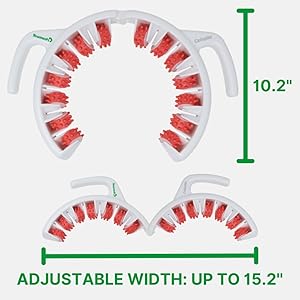 Opening our anti-cellulite massager device to adapt to legs and butt