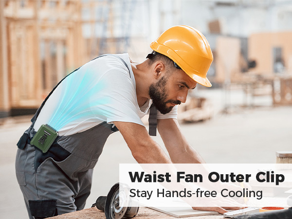 belt fan waist fan for worker jobsite fan