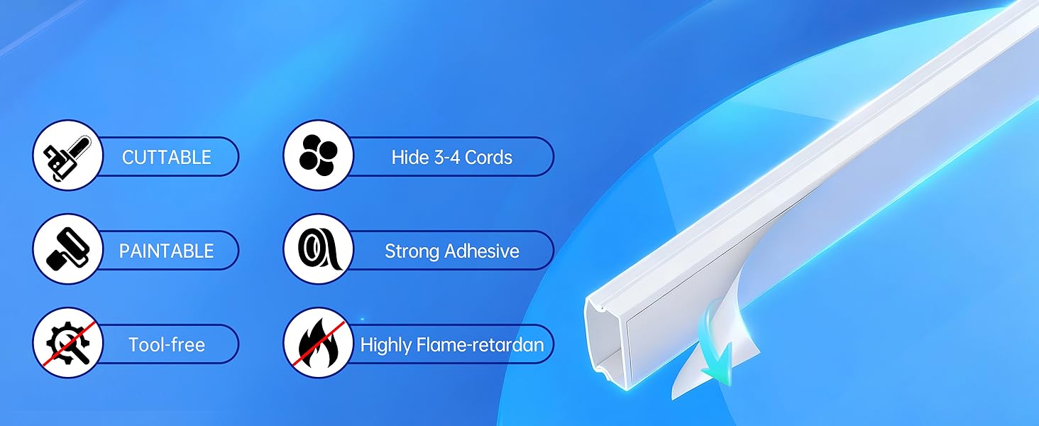 TV cord hider cord covers for wires on wall cable hider wire hider wire cover cable cover raceway