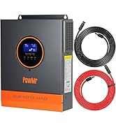 3200W Solar Inverter Charger 24V DC to 120V AC with 40A AC Charger Bulit-in 80A MPPT Controller &amp;...