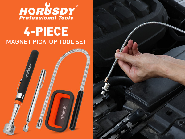 4 - PIECE Magnetic Pickup Tools Kit
