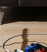 Donner Guitar Pedal Board with Built-in Power Supply, Aluminium Alloy Small Pedalboard, DB-P100, ...