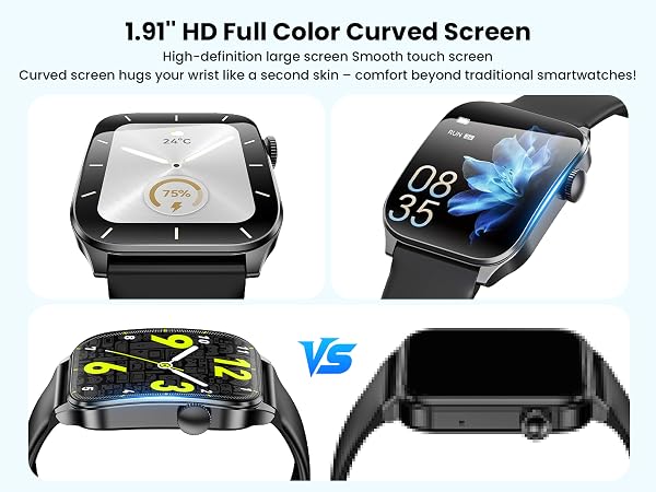 1.91&amp;#34; large curved screen