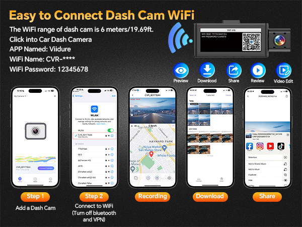 dash cam front and cabin view