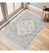 zesthome 2x3 Entryway Rug, Soft Washable Rugs, Non Slip Area Rug, Stain Resistant Low Pile Rugs f...