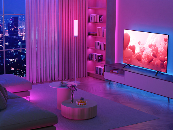 corner led floor lamp for mood lighting