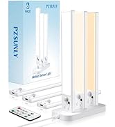 PZSUNLY Under Cabinet Lighting with Charging Station,Motion Sensor Light Indoor with Remote,3colo...