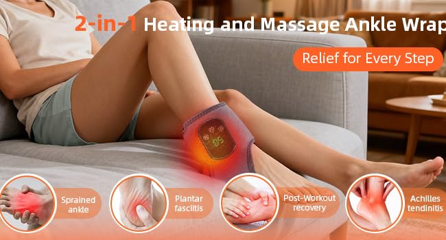 Foot and Ankle Massager with Heat