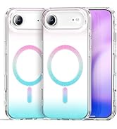 TOPAUX for iPhone Bling Case for MagSafe Glitter Iridescent Translucent Slim Cover Sparkly Magnet...