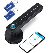 Keyless Entry Door Lock, KUCACCI Fingerprint Door Lock, Keypad Smart Door Lock with Handle, Smart...