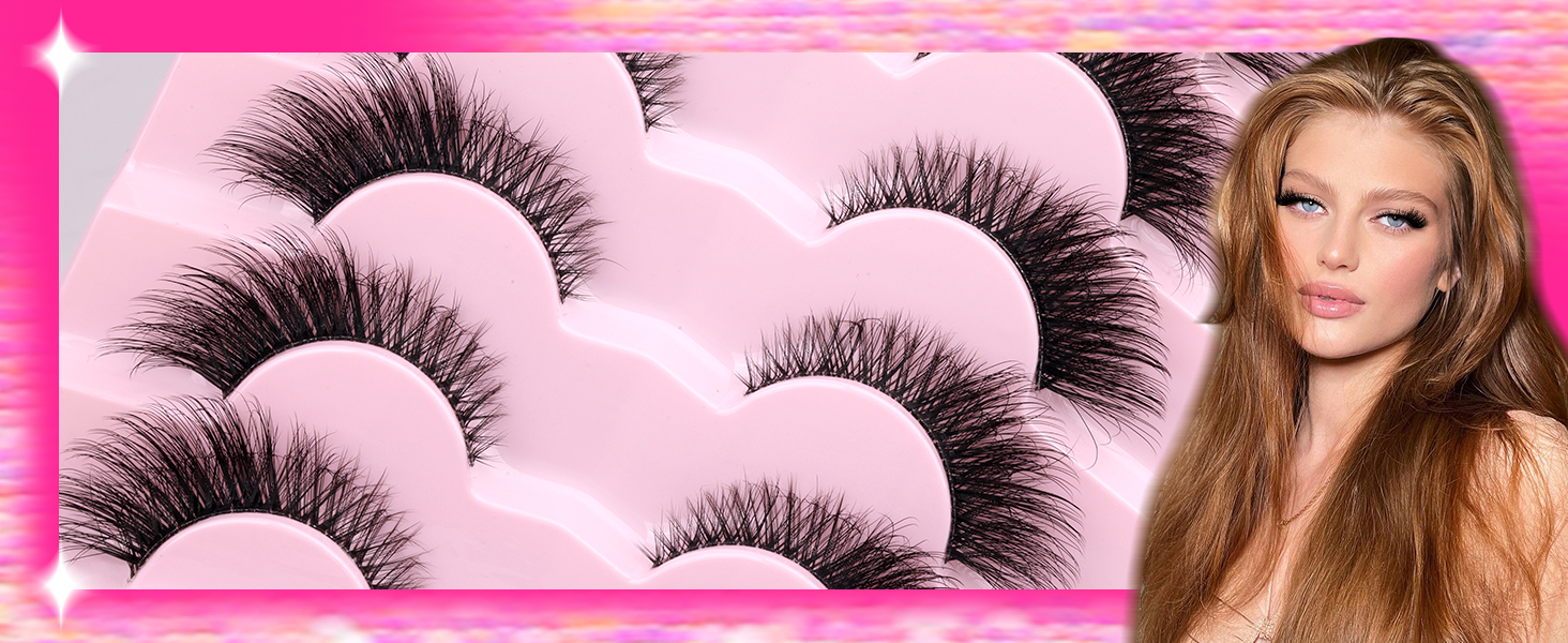natural lashes wispy lashes wispy eyelashes fluffy lashes mink lashes natural look lashes extension