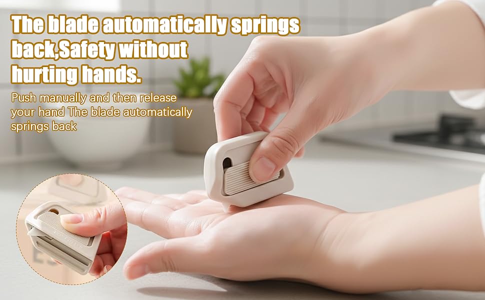 safeguards against injury with its proprietary finger-friendly edge.