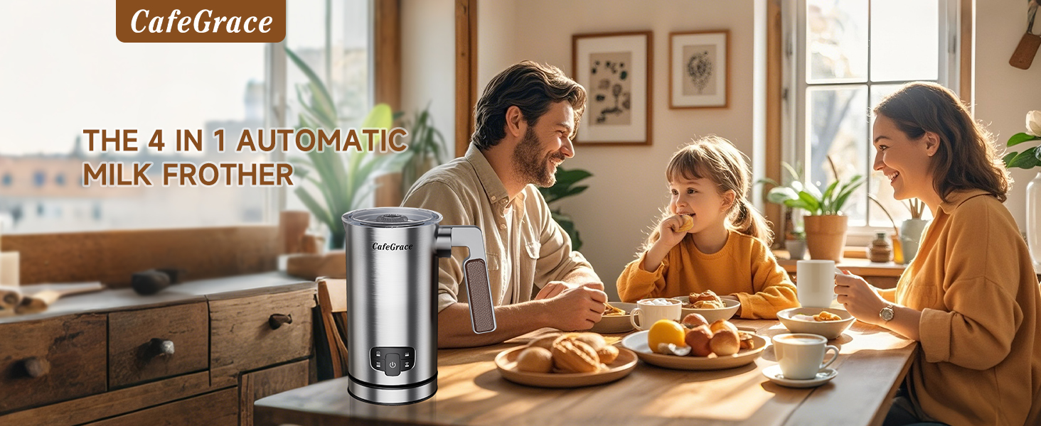 THE 4 IN 1 AUTOMATICMILK FROTHER
