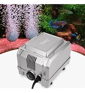 hygger 5W Aquarium Air Pump: Powerful Adjustable Fish Tank Air Pump, Dual Outlet Oxygen Aerator, ...