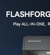 FLASHFORGE Adventurer 5M Pro 3D Printer 600mm/s High-Speed, 1 Click Fully Auto Leveling with 0.4