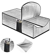 Windspeed Attic Stairs Insulation Cover with Zipper 54×25×11 in Attic Door Insulation Cover Doubl...