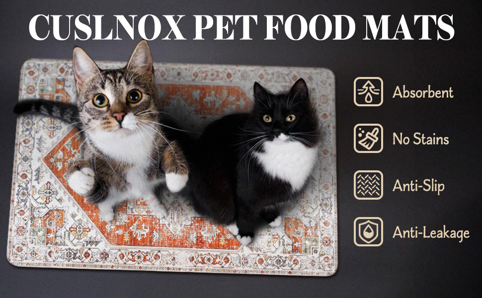 Cuslnox Pet Food Mats