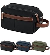 Vorspack Canvas Toiletry Bag for Men - Water Resistant Travel Bag for Toiletries, Bathroom Essent...
