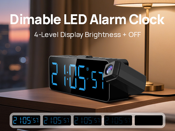 dimable clock