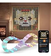 Linkind Smart Curtain Lights - APP Control, AI Pattern GIF Display, Works with Alexa Google Home,...
