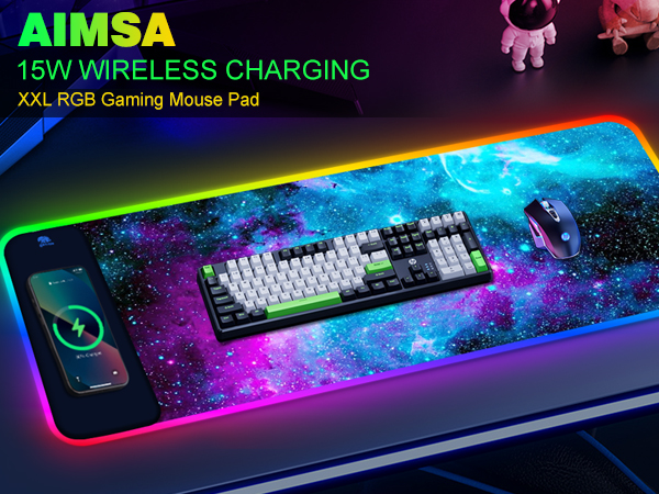 15W wireless charging mouse pad