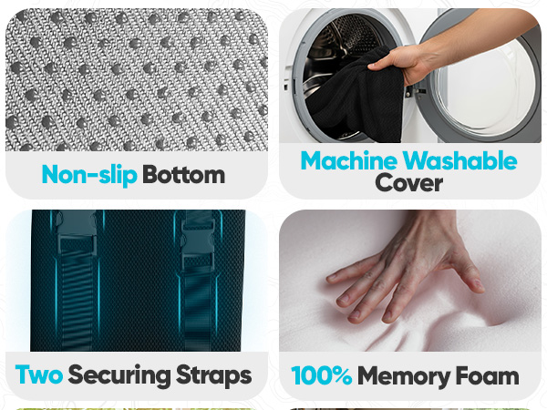 Multi use pillow for different chairs. wheelchair, desk chair, gaming chair, airplane seat