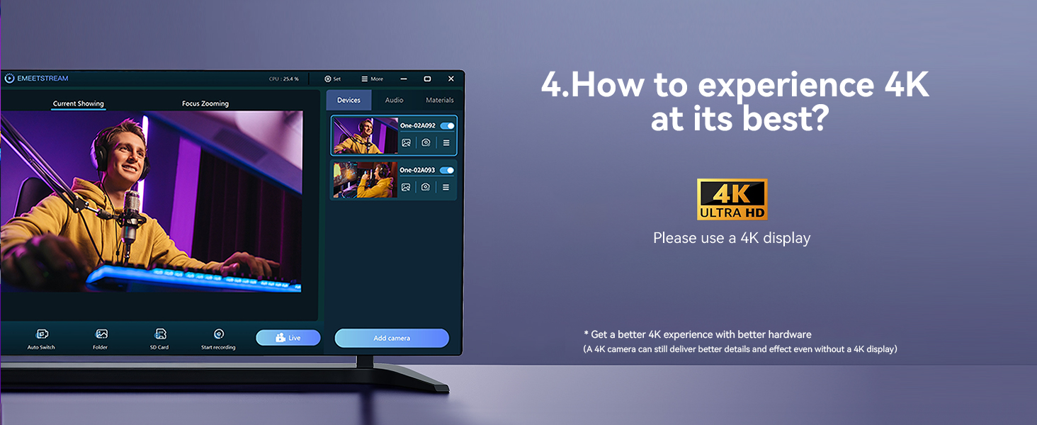 How to experience best 4K