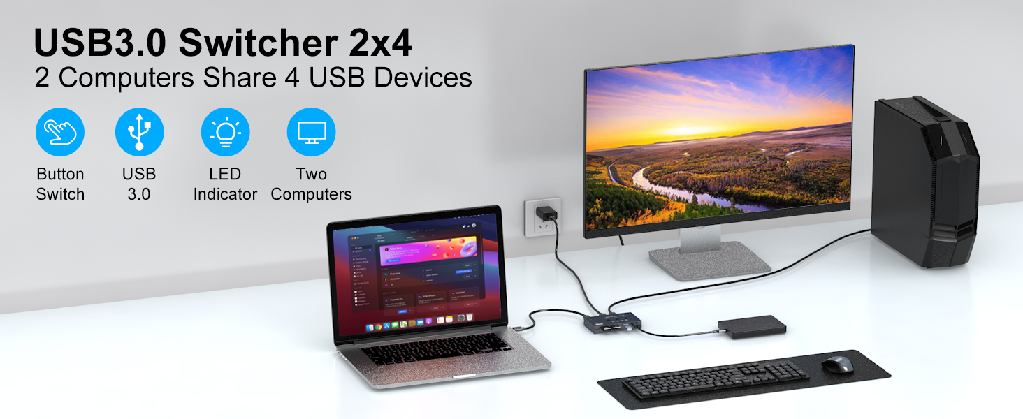 usb switcher 2 computers