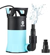 SainSmart Sump Pump 1.15HP Submersible Water Pump, Thermoplastic Portable Utility Pump 3960 GPH H...