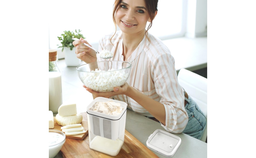 Greek Yogurt Strainer with Lid