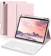 ZKTUYU Keyboard Case for iPad Air 11 inch (M3/M2) 2025/2024, iPad Air 5th/4th Generation 10.9 inc...