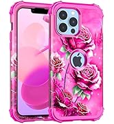 Miqala Compatible with iPhone 13 Pro Case,Glow in The Dark Three Layer Heavy Duty Shockproof Hard...
