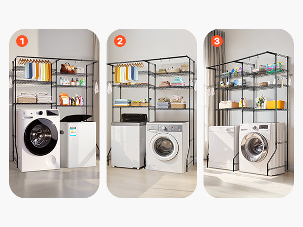 washer and dryer storage shelf