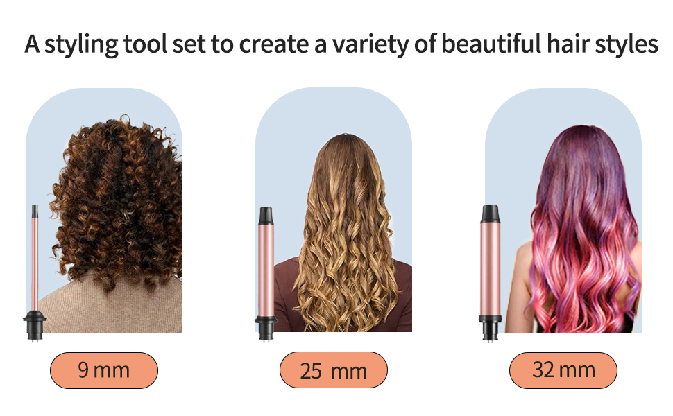 A styling tool set to create a variety of beautiful hair styles
