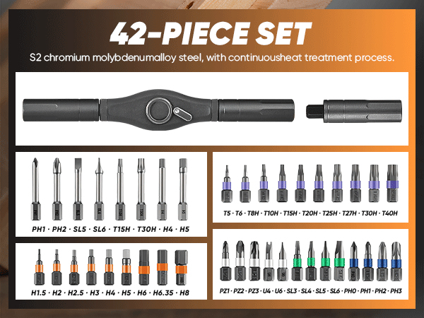 42 in 1 Magnetic Screwdriver Set