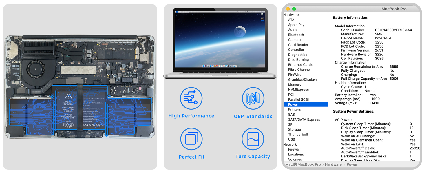 macbook pro retina, 13-inch, early 2015 battery