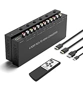 4 AV to HDMI RCA to HDMI Converter 1080P/720P 4 Way RCA Composite CVBS AV Switch to HDMI Converte...