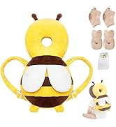 Baby Head Protector Backpack, Toddler Baby Head Protection Backpack with Baby Knee Pads Alarm Fun...