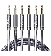 Aux Cord-3.5mm Male to Male Auxiliary Audio Cable [Shielded,Hi-Fi] 3 Pack Audiophile Aux Cable Ny...