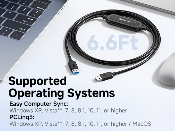 USB 3.0 Transfer Cable Between PC and Mac