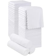 Orighty Washcloths 48 Pack, Ultra Soft Face Cloths 12 x 12 inch, Absorbent &amp; Quick Drying Coral V...