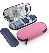 BLK8IGHT Insulin Pen Cooler Travel Case with 2 Reusable TSA Approved Ice Packs, Diabetic Medicati...