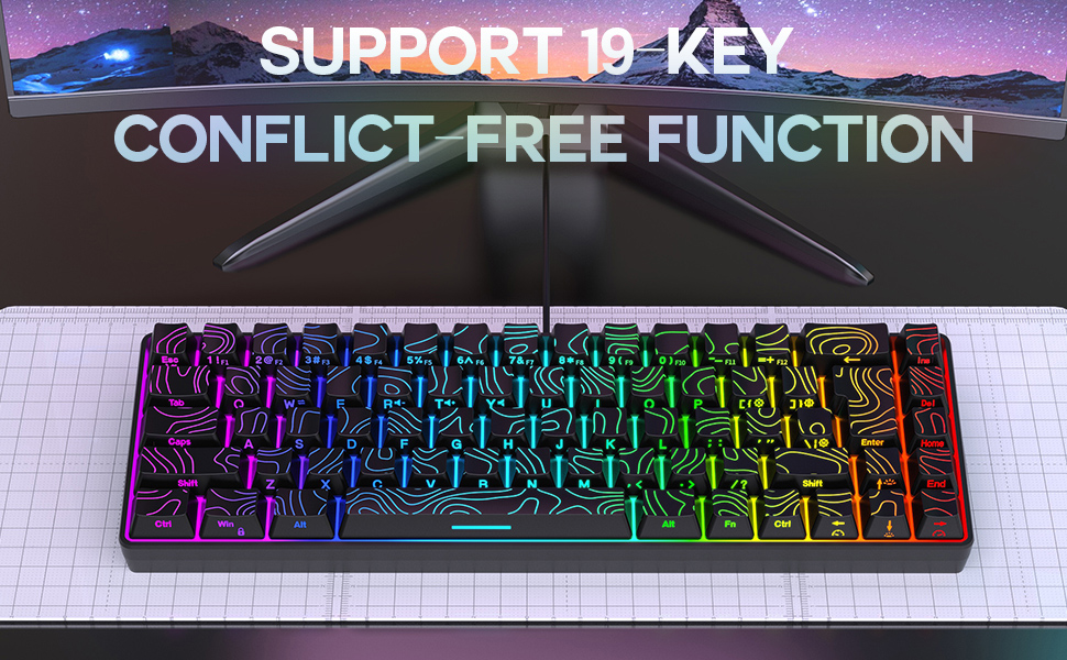 snpurdiri keyboard wire gaming keyboard