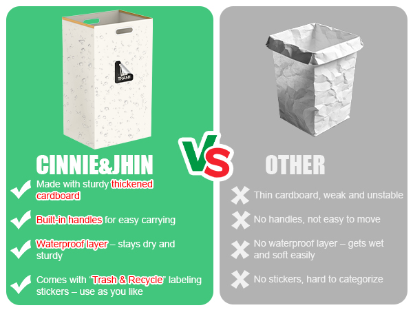 pop up trash cans for parties