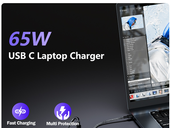 65W USB C Laptop Charger