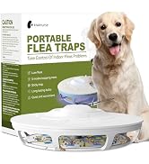 Kiwinurse Flea Trap - Indoor Portable Flea Trap with 5 Refills, 9 Long-Lasting UV and Yellow Ligh...