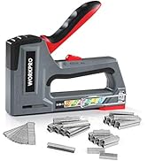 WORKPRO Staple Gun, 6-in-1, Manual Brad Nailer with 4000 Counts Staples, Upholstery Stapler Nail ...