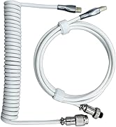 USB C Coiled Keyboard Cable - Gaming Keyboard Coil Cord ,Custom Type Braided Mechanical Keyboard ...